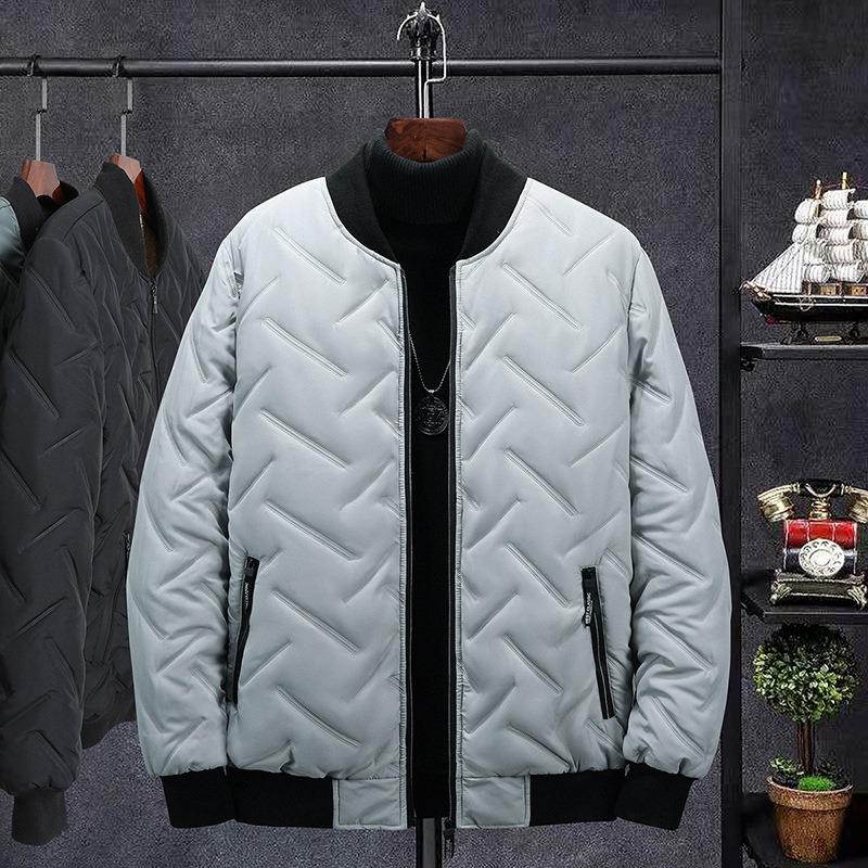 Winter Baseball Collar Padded Coat Men's Thickened Warm Loose Padded Jacket Jacket Pressed Cotton Is Often Available In Stock