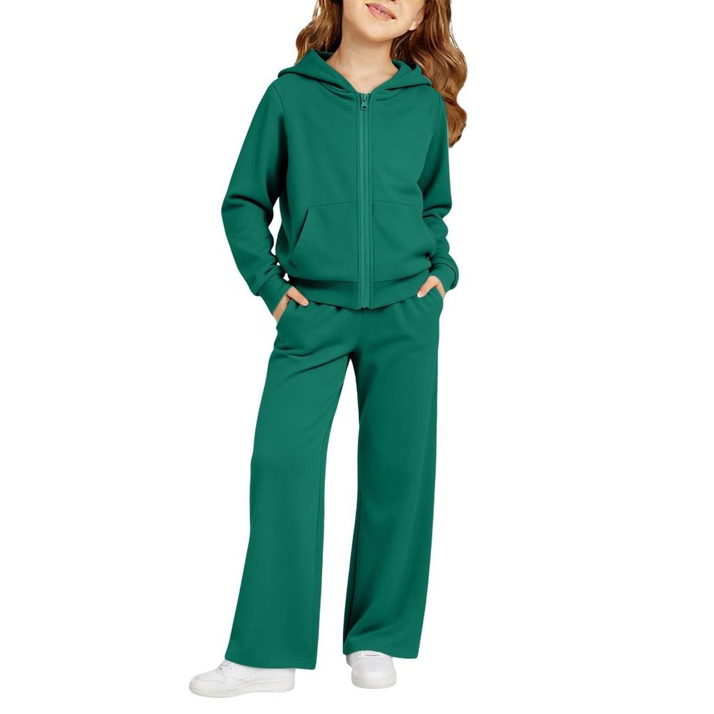 Kids Boys and Girls Hoodie Sweatshirt Set with Pants for Casual Sportswear