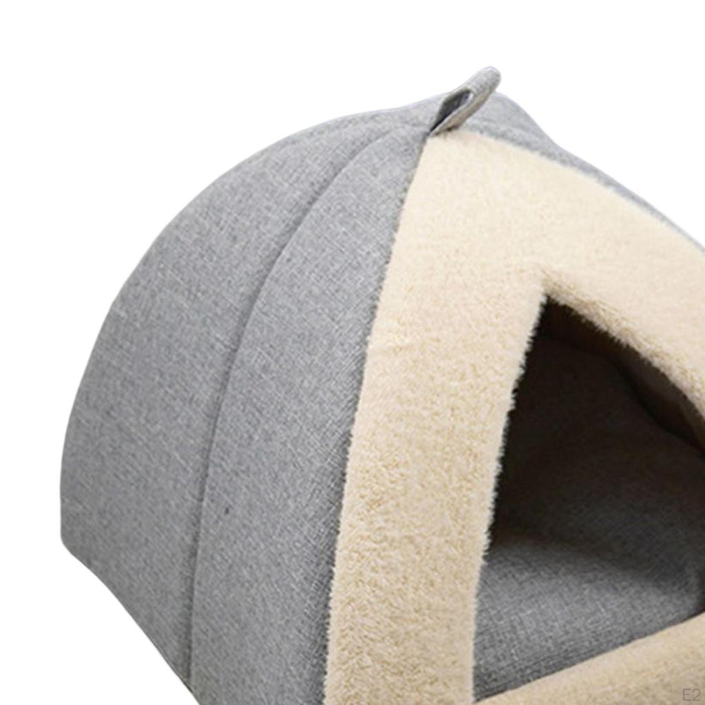 Cat House - Indoor Bed with Removable Cushion Pet Tent for Puppy, Rabbits, Hedgehogs, and Other