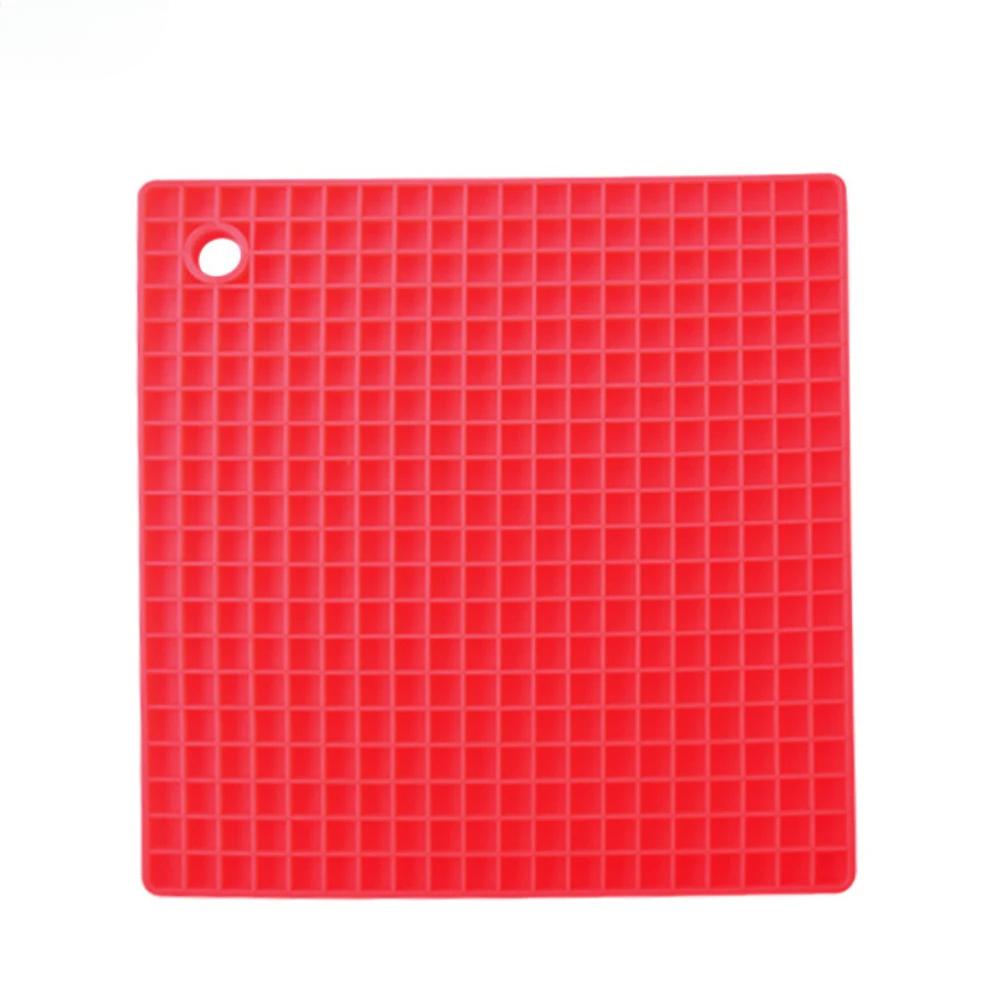 

1 шт., силиконовый коврик под пищевую тарелку, квадратный, водонепроницаемый и маслостойкий, силиконовый коврик под кастрюлю, подставка под кухонный обеденный стол, защита от ожогов L&Rectangular