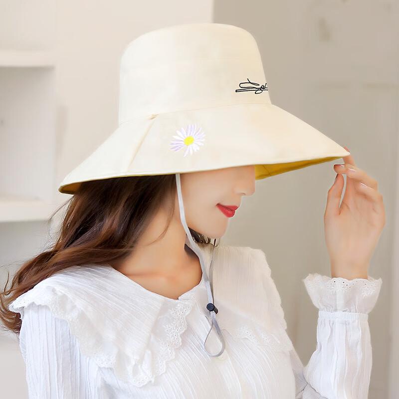 Женская двусторонняя широкополая солнцезащитная шляпа ZHENYUEQI One Size
