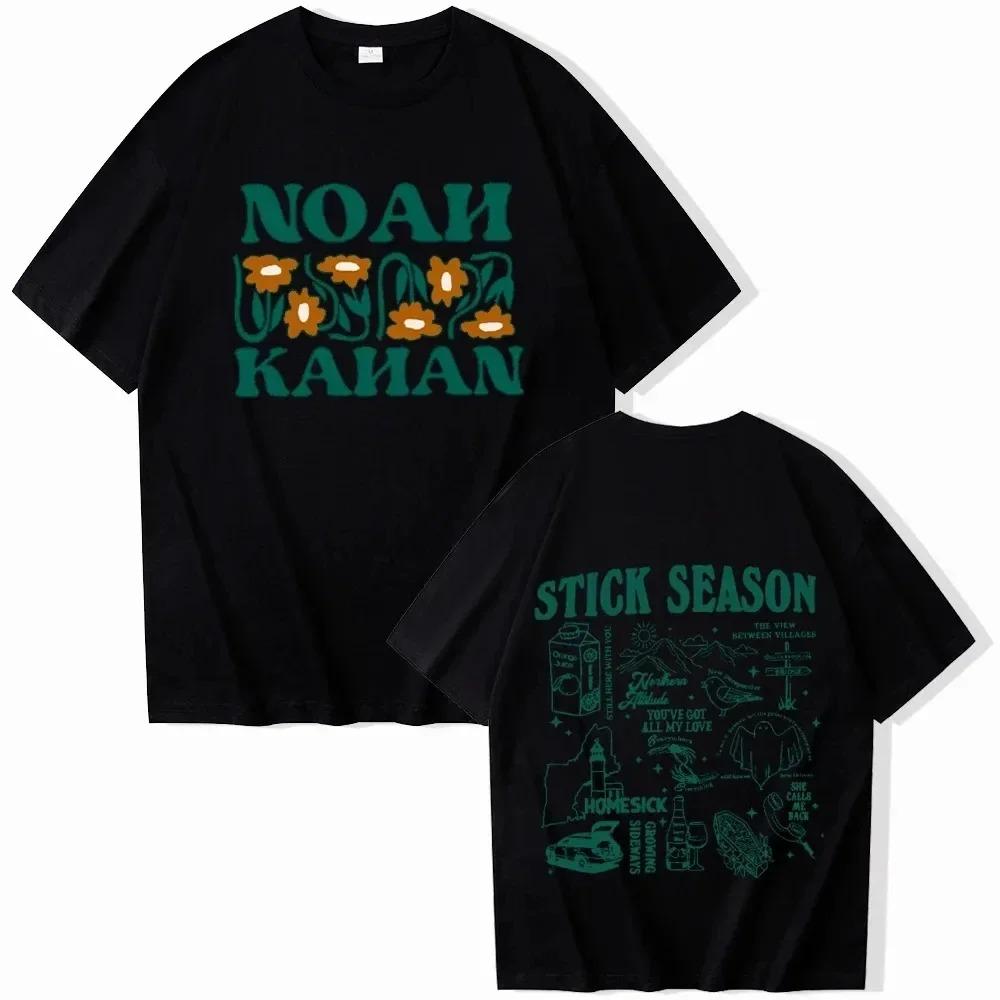 

Футболка Noah Kahan Stick Season Tour Tee Футболка Noah Kahan Music Футболка Stick Season Album Подарки для фанатов Футболки с коротким рукавом и круглым вырезом XXXXXL чёрный