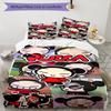 3pcs Pucca1 pattern bedding set duvet cover set includes duvet cover &pillowcases, perfect all season bedroom decoration & gift