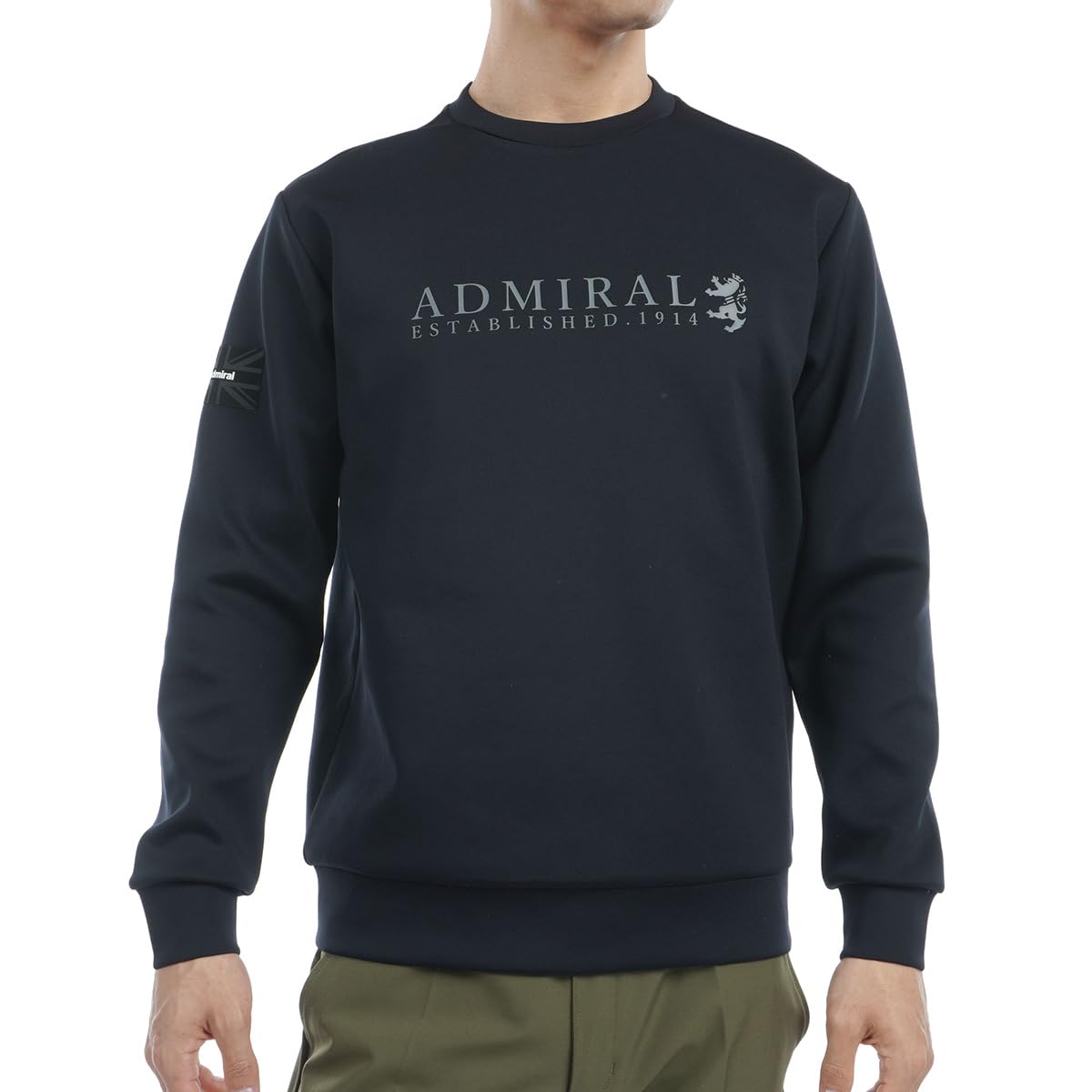

Admiral Golf ADMA470 Cardboard Rampant Logo Black Men s Sweatshirt, чорний