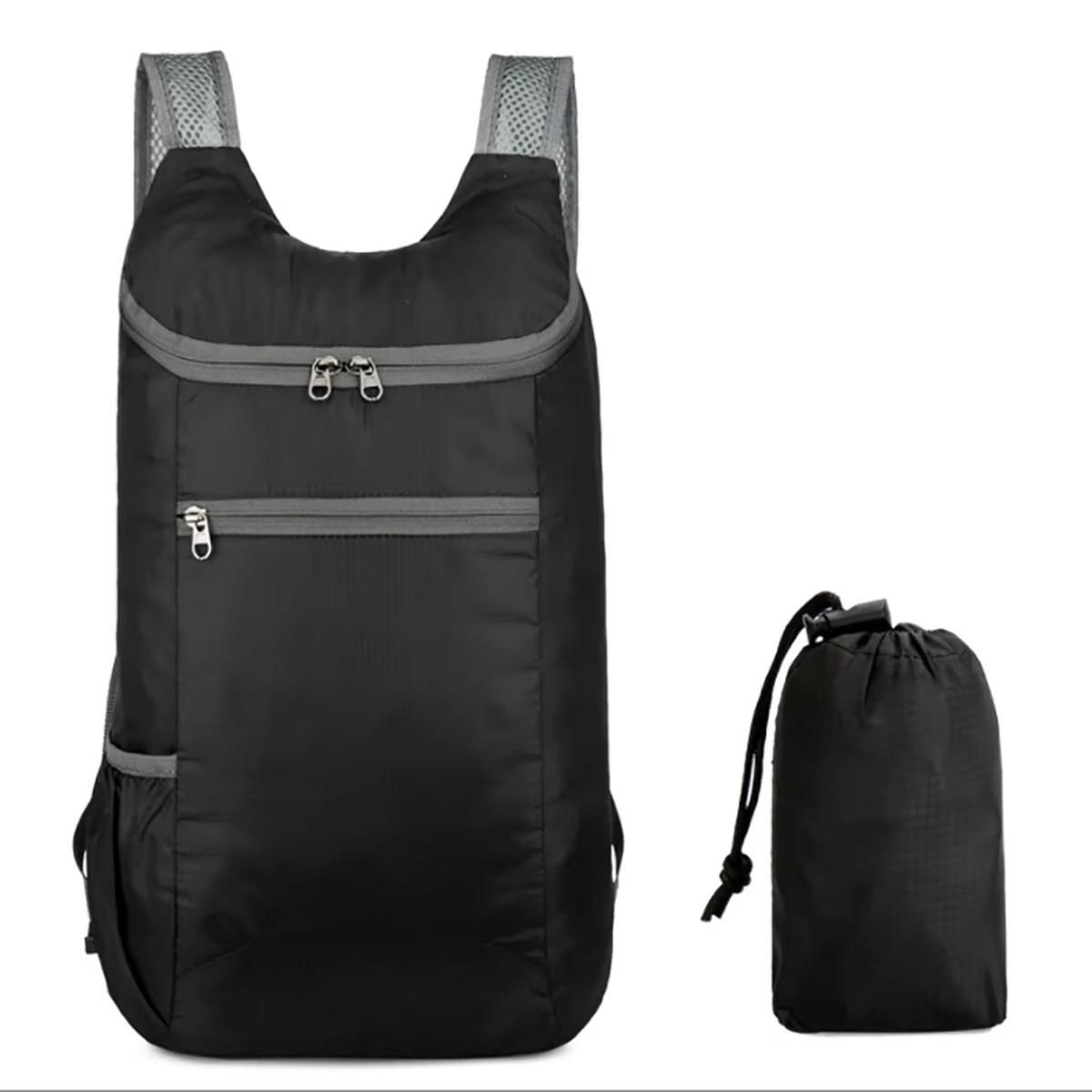 

2026 New 1-Pack Multifunctional Ultralight Backpack - Foldable and Portable - Perfect for Cycling, Hiking and Travel Essentials чёрный