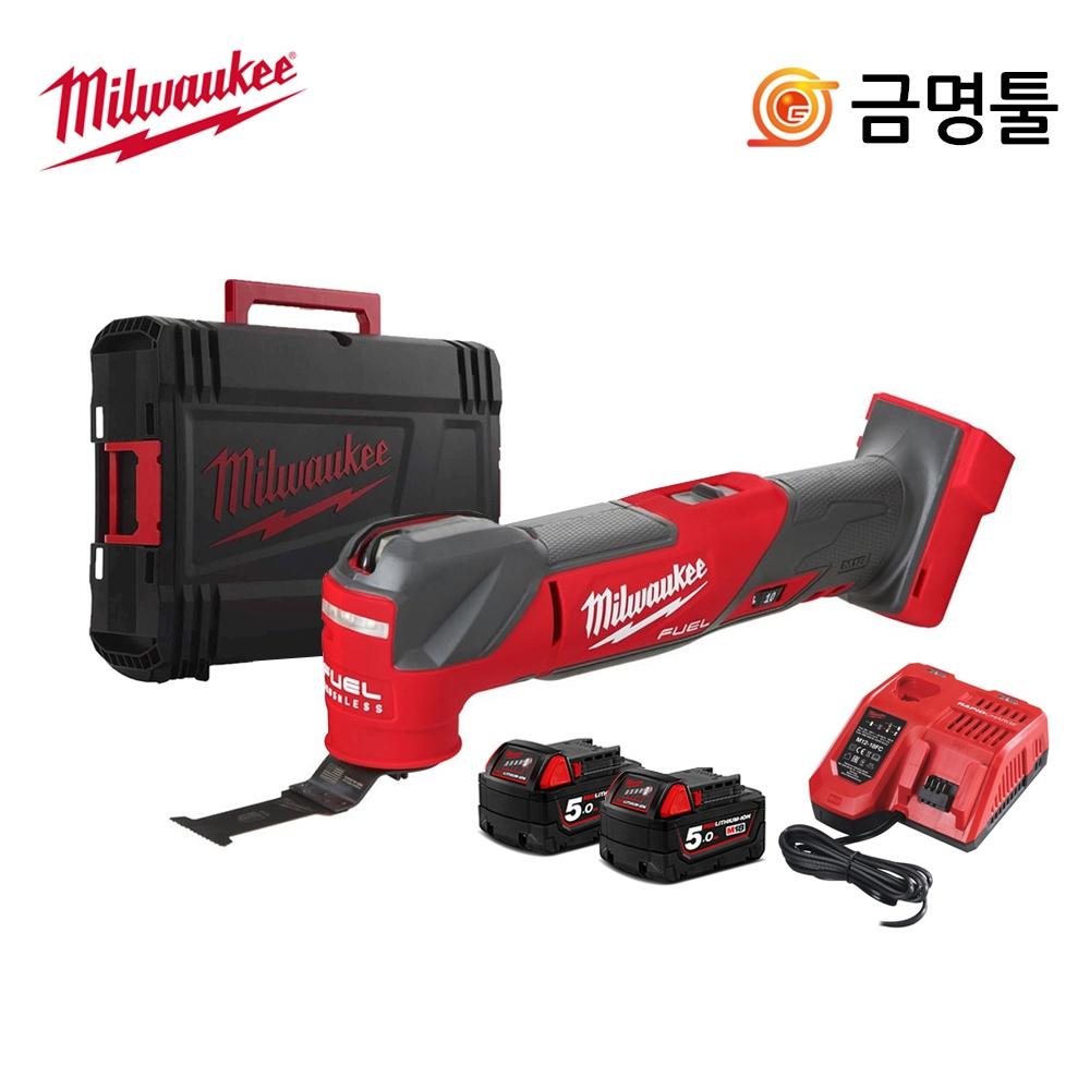 

Milwaukee M18 FMT 502X Перезаряжаемый универсальный резак 18 В 5,0 Ач, 2 упаковки, двигатель BL, 10 ступеней + контроль скорости