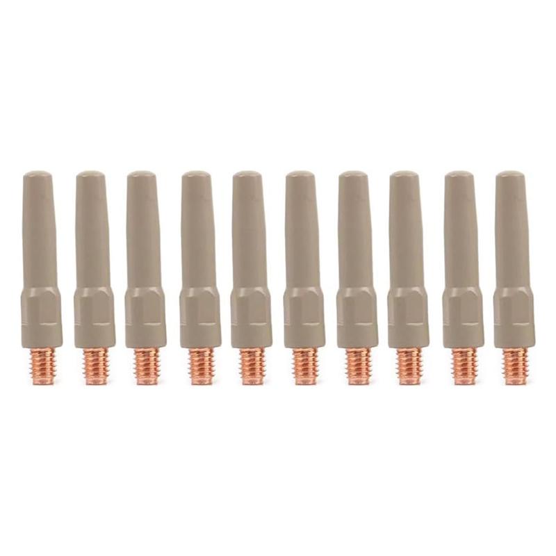 Non-Stick MIG Welding Tips 10PCS, 45X0.8Mm, Metal Torch Accessories For 15AK Welding Units