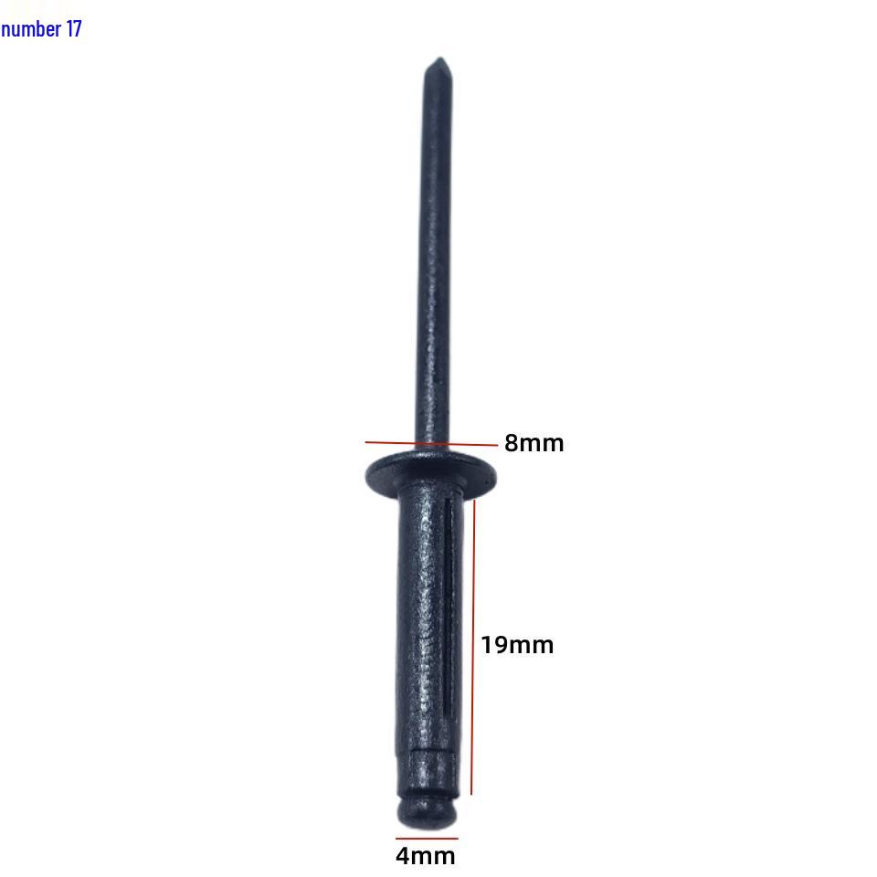 Universal Car Side Window Speaker Rivet - Iron Aluminum Three-Pronged Pull-Through Flowering Design