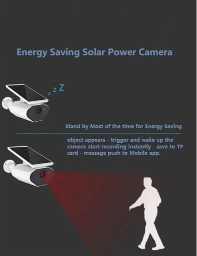 2,0megapixelová chytrá 1080p Wifi IP Cloud kamera na solární napájení a baterii Full HD 1920x1080p
