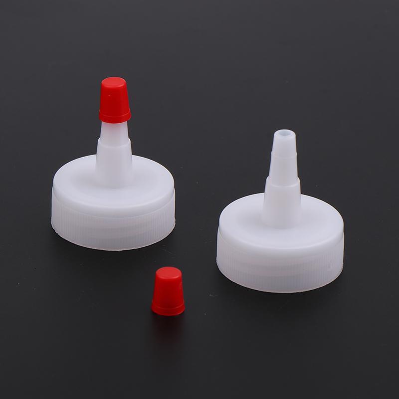 20/50 Stück 28 mm Flaschenverschluss-Spitze, Umwandlungskopf, roter Flaschenverschluss aus Kunststoff, universeller auslaufsicherer Ersatzverschluss für Quetschflaschen