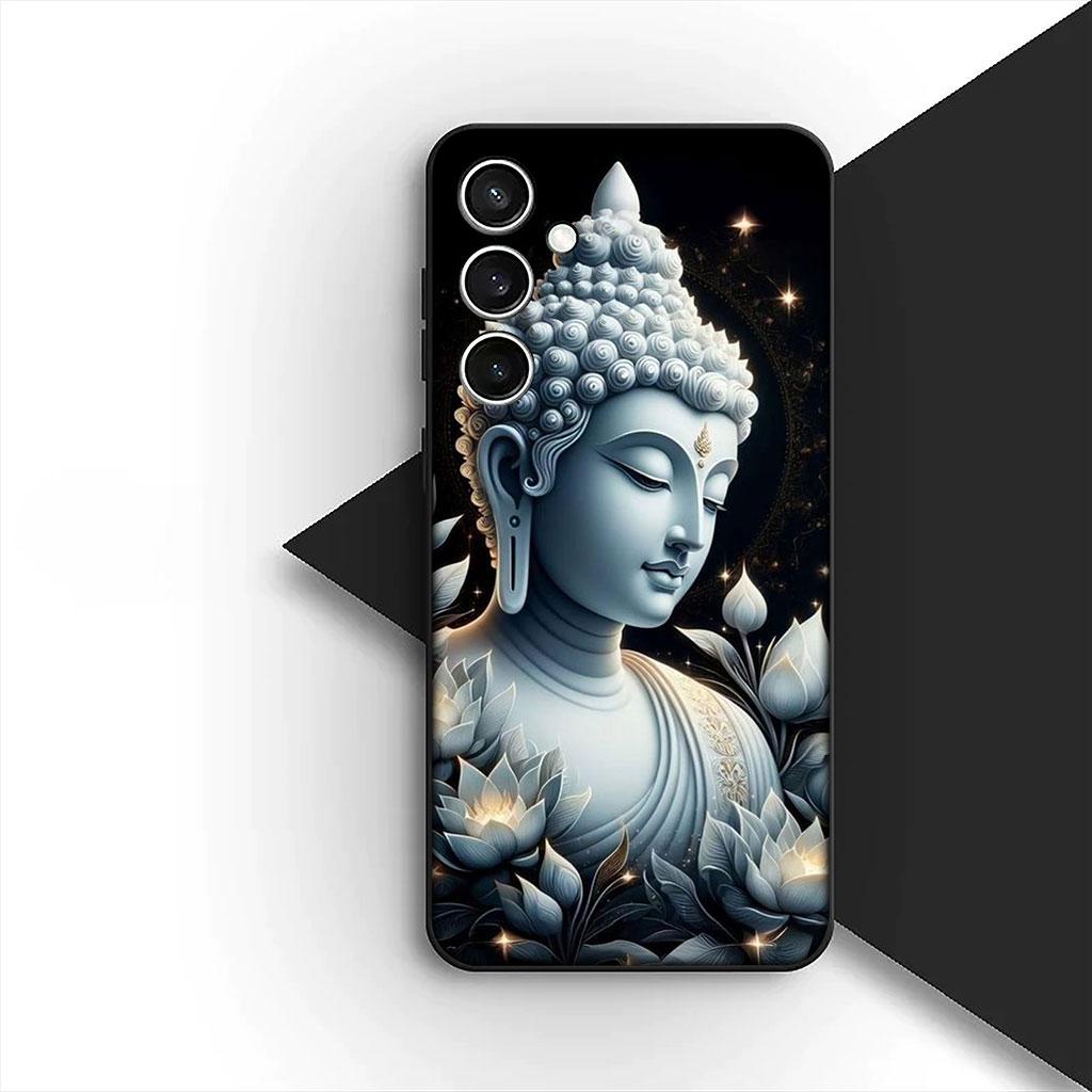 Phone Cover for Motorola Moto Edge 70 60 Fusion NEO Pro G Stylus G56 G96 G04 G05 20 Soft Case Lord Buddha Lotus Flower Light