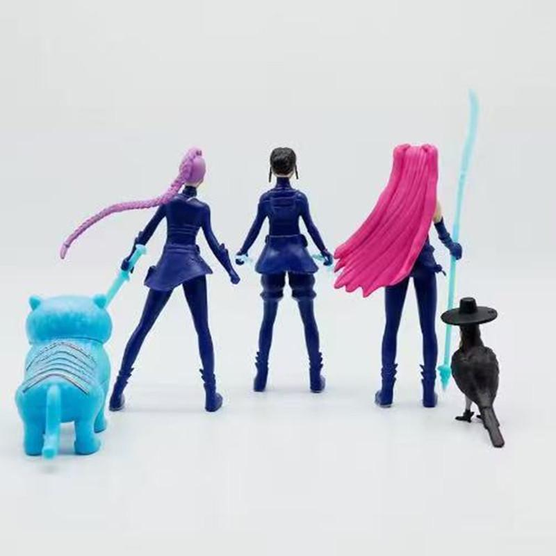 Anime Kpop Dämonenjäger Figur Modell Spielzeug Cartoon Gaming Peripheriegeräte Schreibtischdekoration Sammelfiguren Modell Spielzeug für Kinder Geschenk