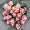 Flower Rose Elegant Bouquet With Silk Cloth For Photography And Event Decoration