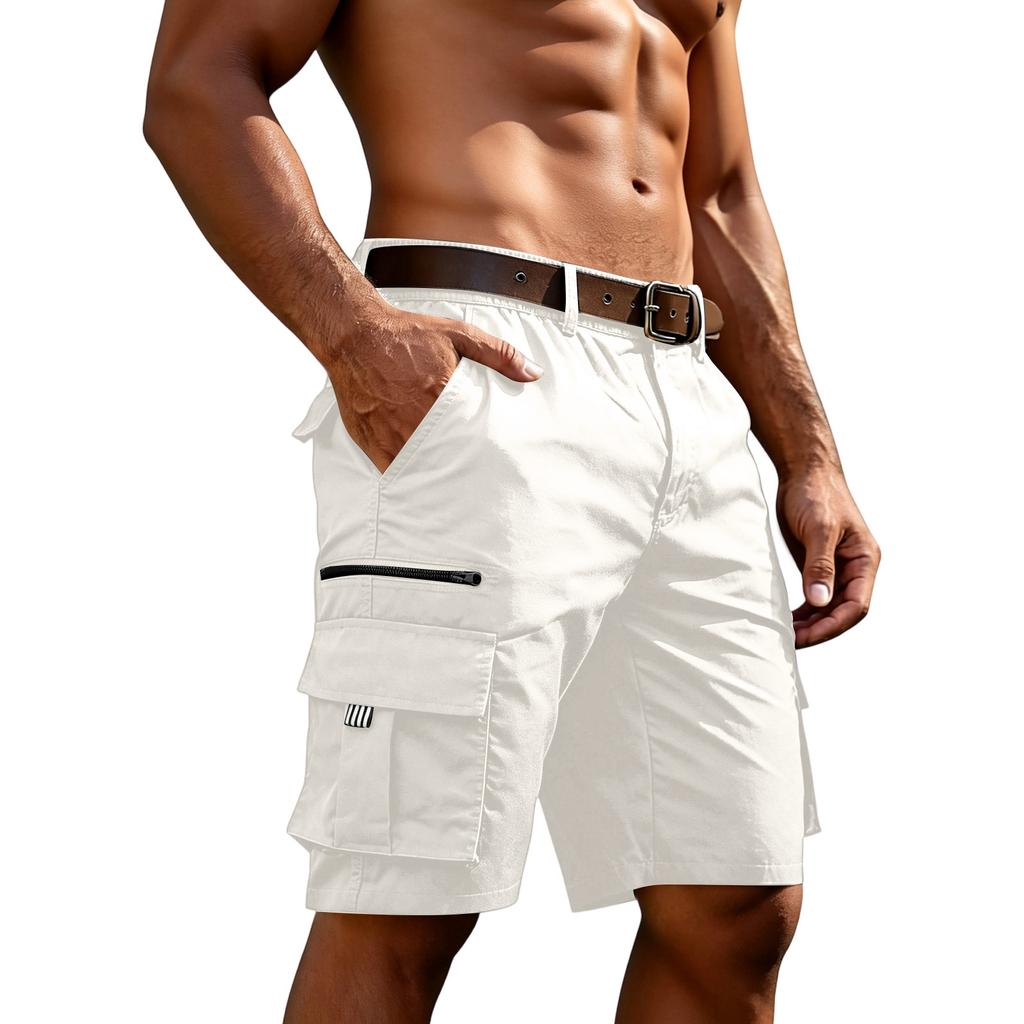 Men’s Relaxed Fit Cargo Shorts with Multiple Pockets Summer Lightweight Shorts for Outdoor Activities
