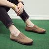 New Spring and Autumn Models Beef Tendon Sole Single Shoes Men's Work Shoes Non-slip Soft Sole Medium and Old Dad Shoes Lazy Cloth Shoes Comfortable