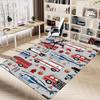 1PC ambulance firetruck Extra Large Non Slip Floor carpet, Office, family, bedroom, Studio   Large Area Rug Indoor Rugs, , Vibrant Colors