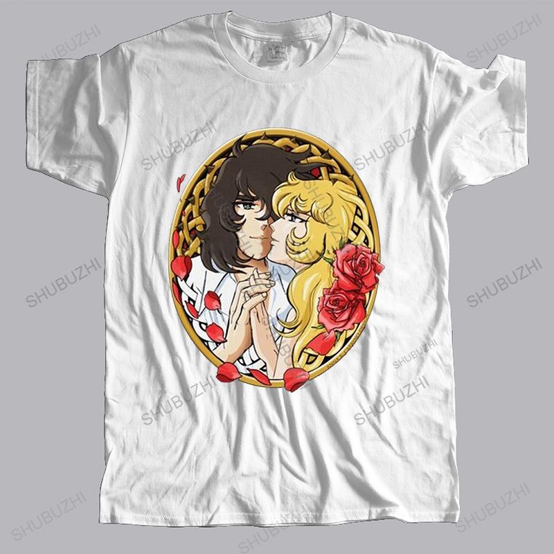 Unique The Rose Of Versailles T Shirt Men Short Sleeved Anime Tshirt Manga Lady Oscar Tshirt Cotton Tshirt Leisure Tee Merch S