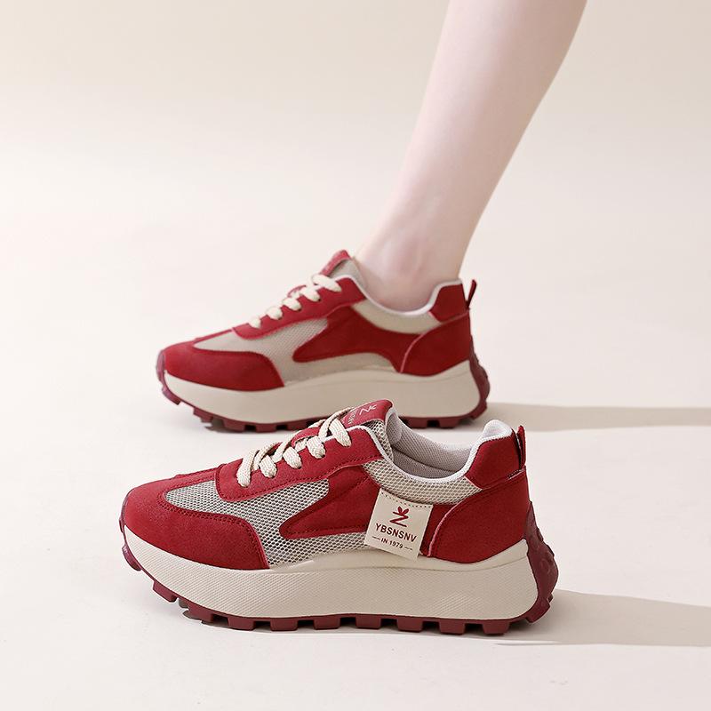 Forrest Gump shoes women's new breathable little white shoes 2025 autumn wear-resistant casual heightening Korean version of board shoes sports