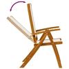 7 Piece Outdoor Dining Set Solid Acacia Wood Table and Textilene Chairs