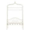 VidaXL Garden Bench 122 Cm Antique White Iron