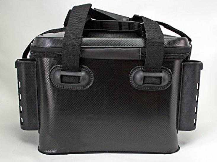 CROSS FACTOR EVA Tackle-Tasche mit Rutenhalter, Schwarz, AEK905-BK