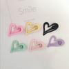 2pc Alloy Heart Colorful Hairpin Hair Side Clips for Women Girls Childs Gift Daily Hair Accessories Tool Party Holiday Ornament