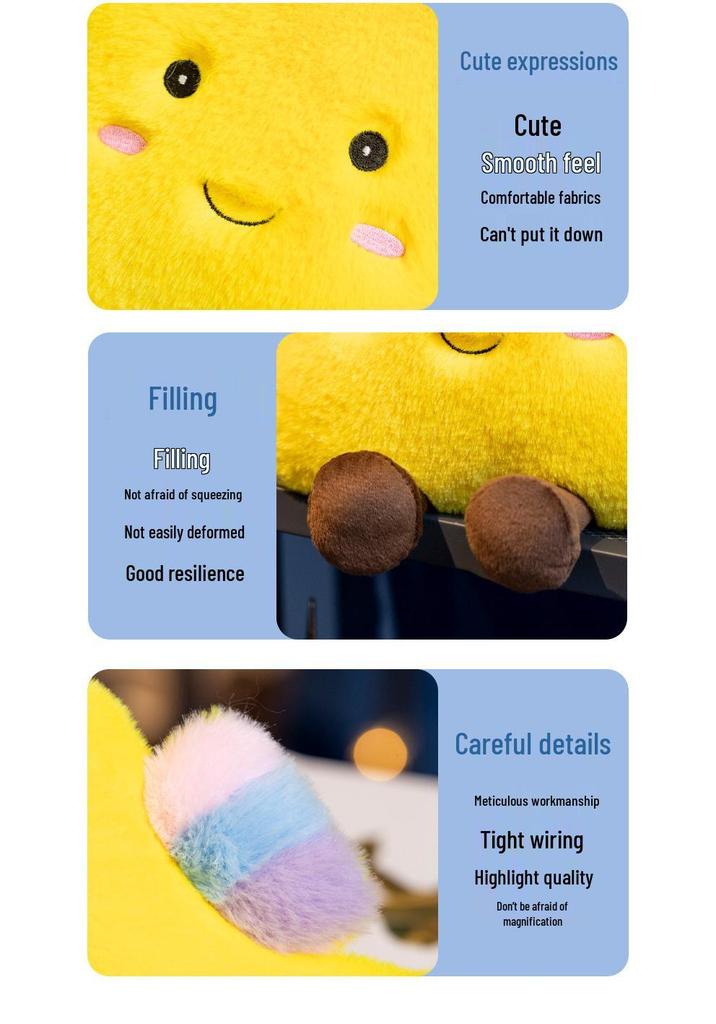 Nordic Style Sun, Moon & Star Plush Toy Cushion Set