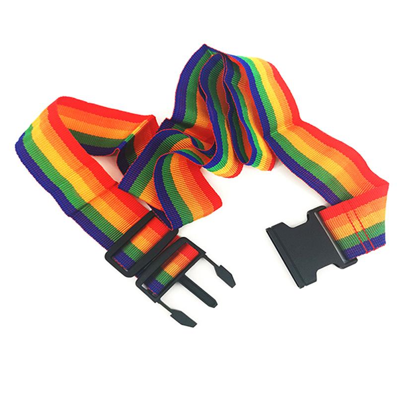 1Pcs Adjustable Luggage Strap Cross Belt Travel Suitcase Nylon Lock Buckle