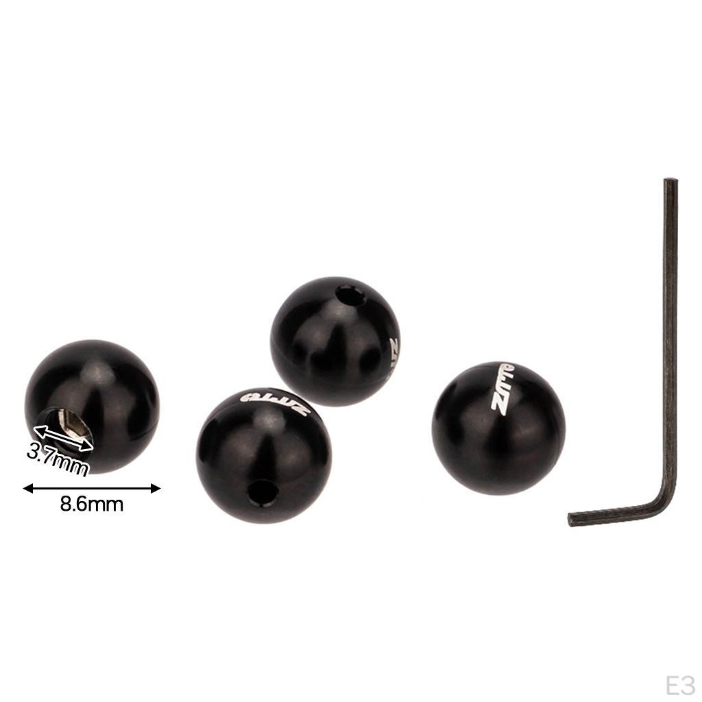 4 Cable End Set Aluminum Alloy Multi- Tips Outer Er Ball Hat s for Cycling Accessory