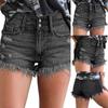 Cut Off Denim Shorts For Women Frayed Distressed Jean Short Ripped Hot Shorts