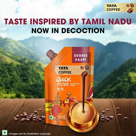 Tata Degree Kaapi Filter Coffee Decoction Liquid 200ml, Easy To Make, Filter Coffee Like Experience