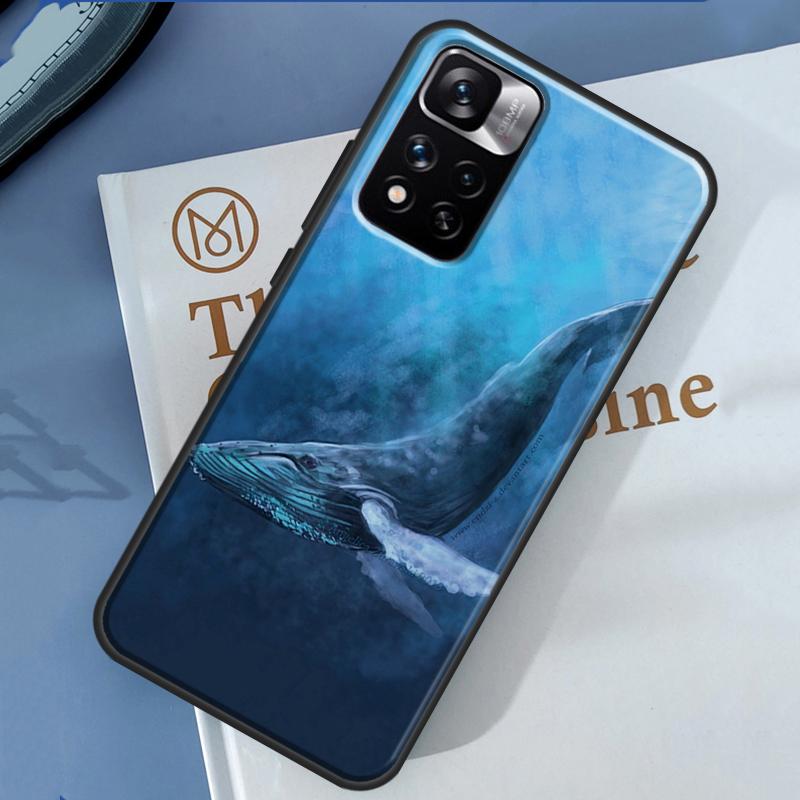 Blue Whale Case For Xiaomi Redmi 14C 13C 10C 12C Redmi Note 13 14 Pro 12 11 9 10 9S 10S 11S 12S Cover