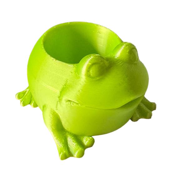 

3D Printed Frog Planter Pot Indoor Outdoor Animal Shape Succulents Herb Plants Flower Pot Container Home Balcony Garden Decoration зелёный