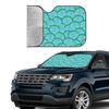 Ocean Shell Car Windshield Sunshade with Suction Cups, Heat Insulation and Blackout Design