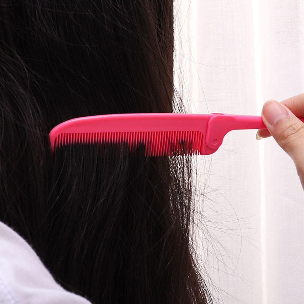 Tooth Comb Salon Barber Folding Hair Comb Pointed Tail Hair Brush Head Massager Hair Dye Brush