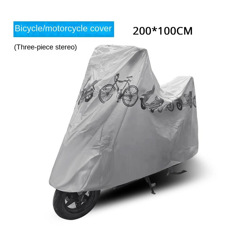 Fahrradabdeckung Fahrrad Regenschutz PEVA 110x200cm Staubschutz Sonnenschutz Sonnenschirm MTB Mountainbike Motorrad Alle Jahreszeiten