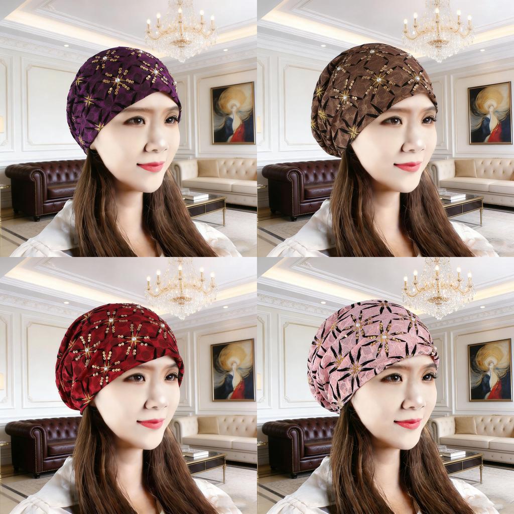 Stitched Embroidered Flap Hat For Women Spring Autumn Fashion Trendy Headwear