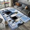 Cartoon 3D Space Spitfire Aircraft  Air Force Jet Fighter Carpet Rug for Living Room Bedroom Sofa Decoration,Non-slip Floor Mat
