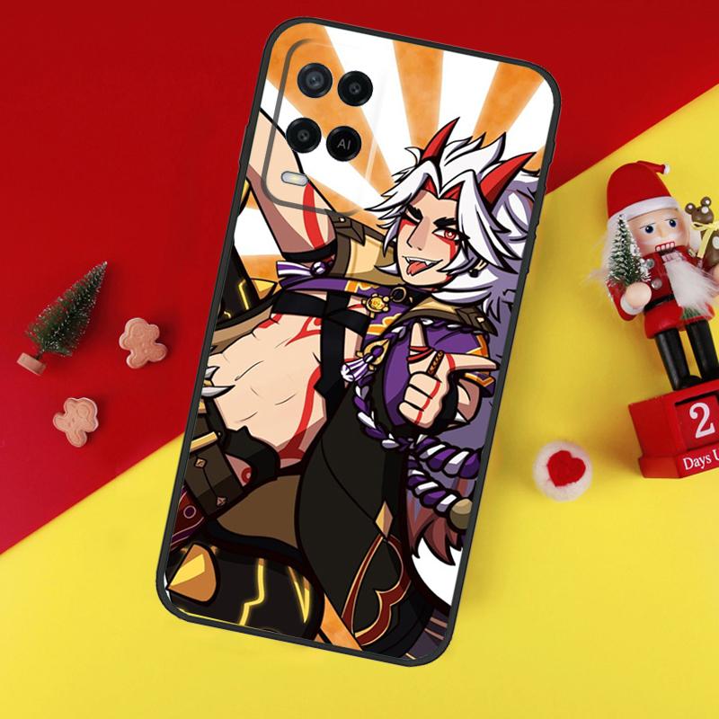 Genshin Impact Arataki Itto Case For Oppo A78 A98 A18 A38 A58 A5 A6 Pro A54 A74 A94 A17 A57 A80 A60 A40 A96 A76 A16 A15