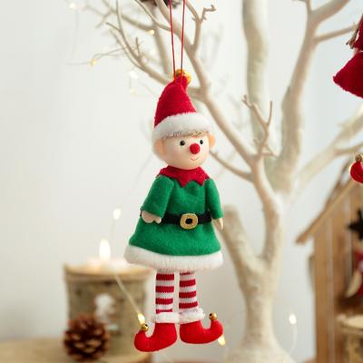 New Year 2025 Christmas Elf Doll Ornaments Xmas Tree Hanging Pendant Navidad 2025 Santa Kids Gift Christmas Home Decoration