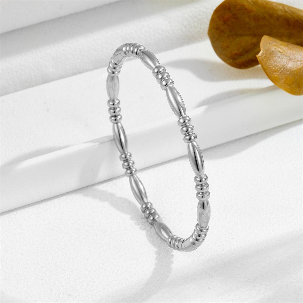 2026 Fashion Bamboo Light Luxury High-end Bracelet Women, Versatile Simple Round Beads Personalized Ins Wind Bracelet