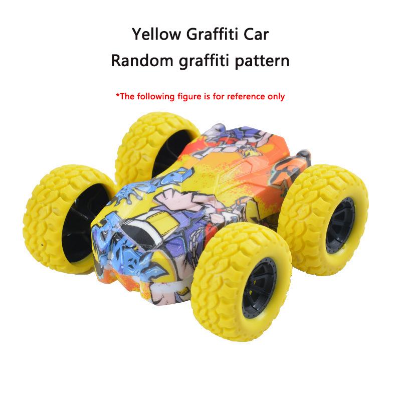 Mini Inertia Car Toys For Children Collision Automatic Turnover Double-Sided Running Car Toy Boys And Girls Fun Interactive Toys