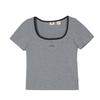 Levis Slim Casual Versatile Fashion Breathable Fitted Short Sleeve T-Shirt Women Tops 0019T-0006