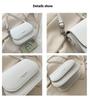Modna Torba na Ramię typu Siodełko Damska ze Skóry PU Torba Crossbody Prosta Jednokolorowa Torba Listonoszka z Klapką Modne Torebki Etui
