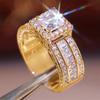 Delicate Square Zirconia Dazzling Ring For Women Engagement Wedding Ring Luxury Sparkling Bridal Rings Jewelry Accessories