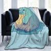 Adorable Fat Baby Chonky Seal Blankets Flannel Sofa Throw Blanket Multi-function for Couch Bedding Office Throws Bedspread Quilt