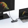 10 in 1 Usb C Hub Multi Dual 8K 120Hz 144Hz MST Docking Station With DP HDTV RJ45 Ethernet 100W Powered Usb3.0 Sd/tf Card Reader