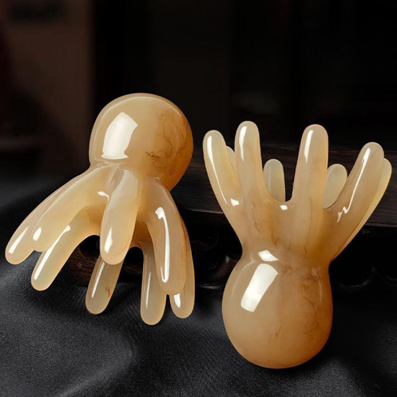 Octopus Massage Comb Head Meridian Scraping Scalp Massage Brush Acupuncture Gua Sha Massage Comb