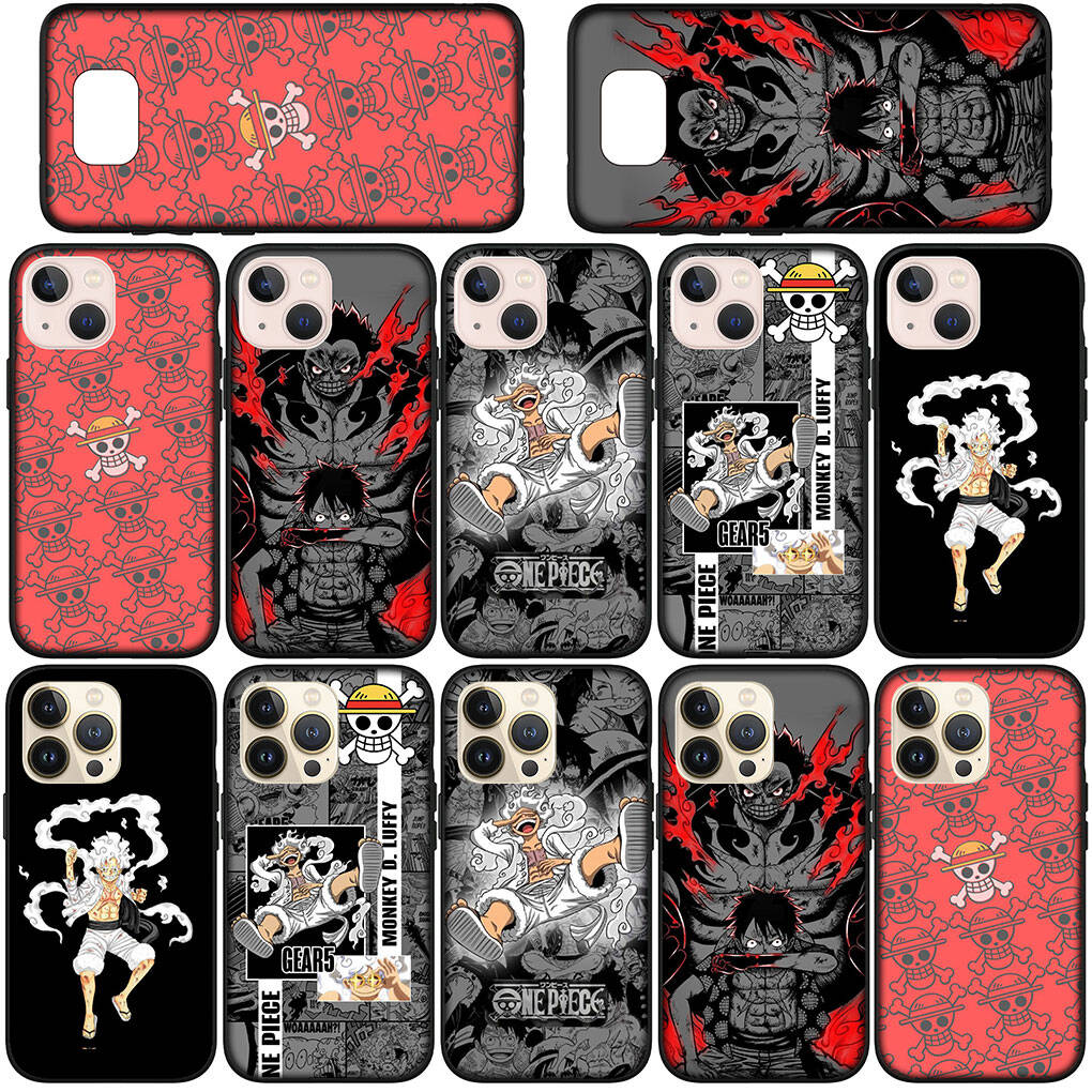 Für Samsung Galaxy S25 S24 S23 iPhone 17 16 15 Xiaomi Redmi Note 14 13 12 11 Plus Pro Max XR A57 Handyhülle Anime Luffy Gear 5 One Piece OPPO Huawei