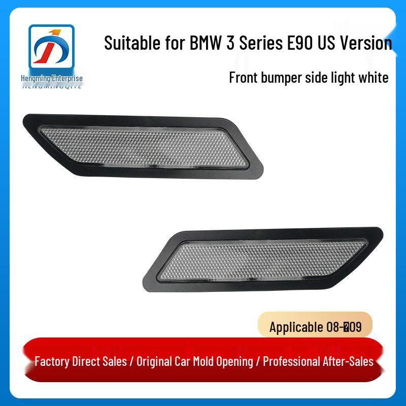 

BMW 3 Series E90 US Front Bumper White Side Marker Reflector Driver Side Left